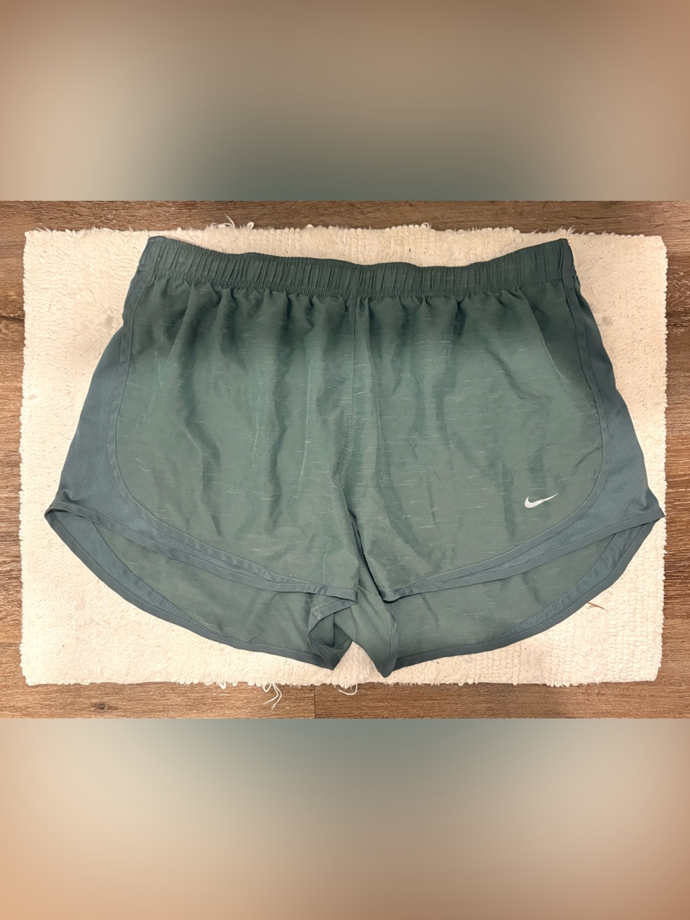 Nike Teal Mesh-Lined Running Shorts